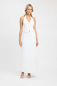 Suiting: Oyster Midi Skirt