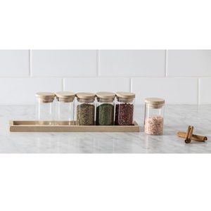 Davis Waddell: Spice Jar Set With Wooden Tray (7pc)