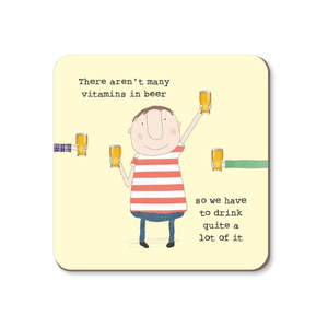 Mustard Yellow: Coaster - Vitamins