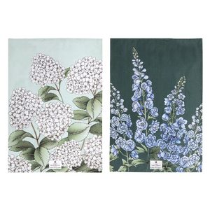 Secret Garden Tea Towel Set/2 - Blue
