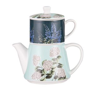 Secret Garden Tea For One Teapot (470ml) - Blue
