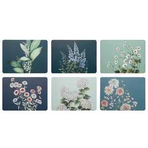 Secret Garden Placemats Set/6 - Blue