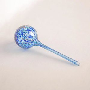 Glass Plant Watering Globe - Large Aqua