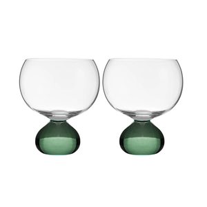 Zephyr Gin Glasses - Green (2pc)
