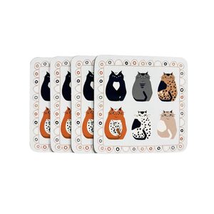 Cat Crew Coaster Set/4