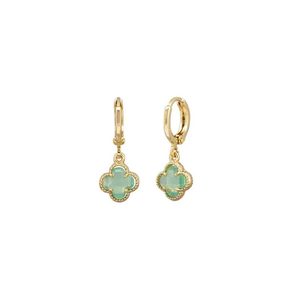 Felice Huggie Earrings - Mint