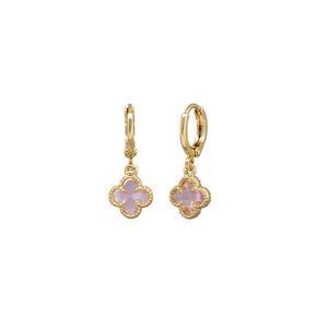 Tiger Tree: Felice Huggie Earrings - Pink