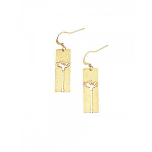 Gold Botanical Earrings