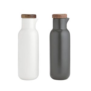 Ladelle: Essentials Oil & Vinegar Set - White/Charcoal