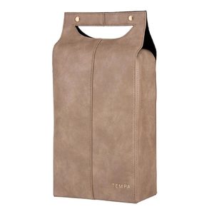 Harley Double Wine Bag - Latte