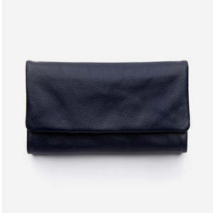 Women's Leather Paiget Wallet - Navy