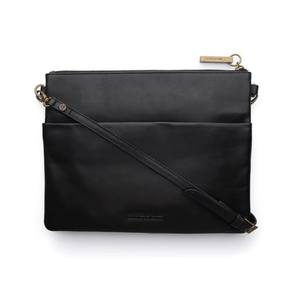 Stitch Hide: Leather Juliette Clutch Bag - Espresso