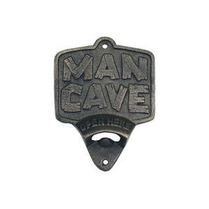 Barware: Wall Mounted Bottle Opener - Man Cave