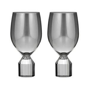 Ava Wine Glasses - Charcoal (2pc)