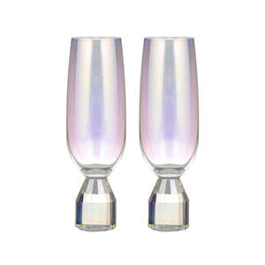 Ava Champagne Glasses - Opal (2pc)