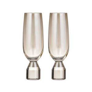 Ava Champagne Glasses - Champagne (2pc)