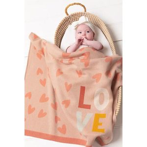 Favourite Things: Baby Blanket – Blush Love Heart