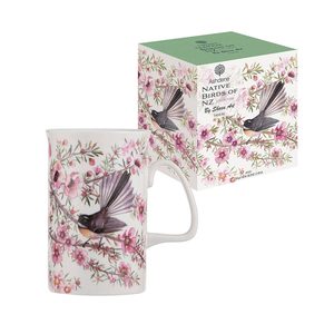 Pink: Native Birds Of NZ Mug - Fantail