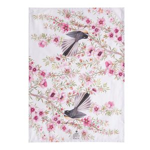 Native Birds Of NZ Tea Towel - Fantail