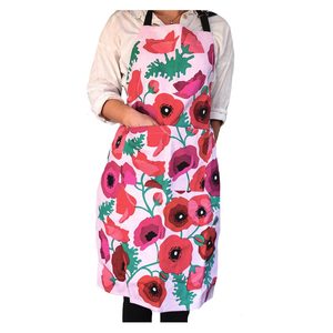 Pink: Poppies Apron
