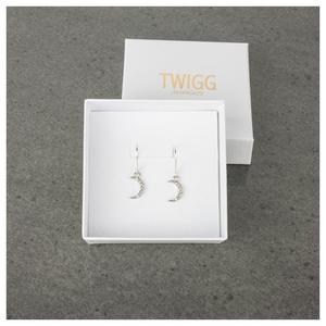 Twigg: Wanderlust Silver Moon Earrings