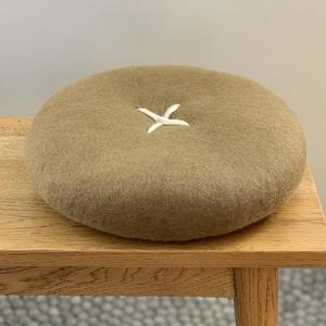 NZ Wool Cross Cushion - Olive (40cm)
