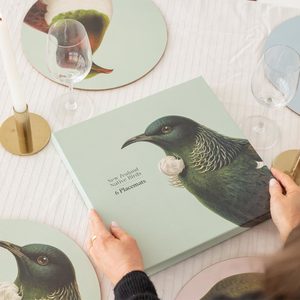 100 New Zealand: Hushed Birds Placemat Set/6