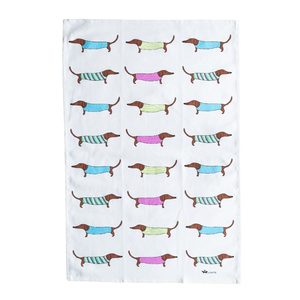 Sausage Dog Tea Towel