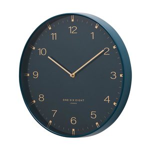One Six Eight: Sienna Clock - Ocean Blue (40cm)