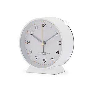 One Six Eight: Hayley Alarm Clock with Light - White