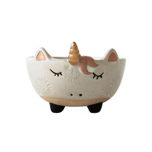 Sand Unicorn Bowl Planter