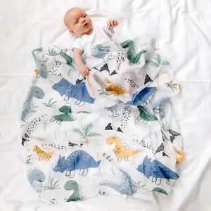 Dino Dinosaur Muslin Swaddle