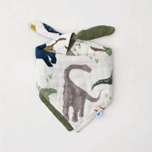 Dinosaurs: Cotton Muslin Reversible Bandana Bib - Dino Friends