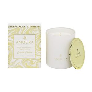 Candles Bogo: Luxury Fragrant Candle - Wild Raspberry & Macaroon