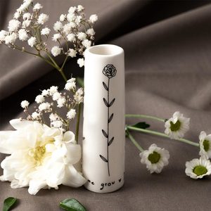 Mini Bud Vase - Thank You For Helping Me Grow (8cm)