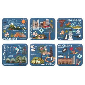 Gifts Under 25: Land Of The Long White Cloud Coaster Set/6