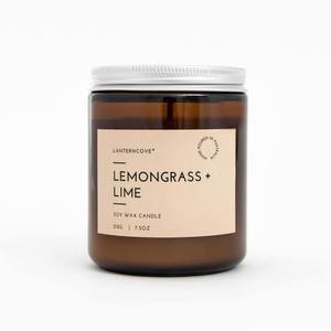 Lantern Cove: Glo Candle - Lemongrass & Lime