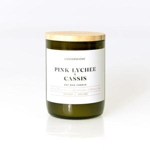 Lantern Cove: Jade Candle – Pink Lychee & Cassis