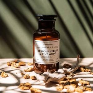 Lantern Cove: Dispensary Candle – African Neroli & Pine Wood