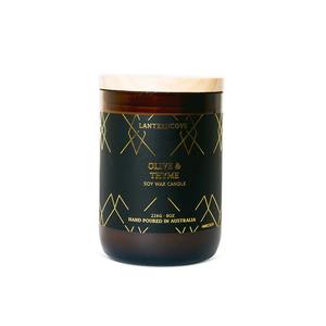 Lantern Cove: Amberesque Candle – Olive & Thyme