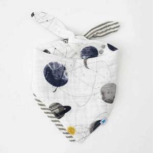 Little Unicorn: Cotton Muslin Reversible Bandana Bib - Planetary
