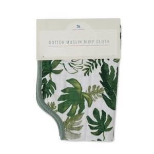 Little Unicorn: Cotton Muslin Burp Cloth – Tropical Leaf