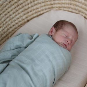 Baby Swaddles Wraps: Organic Cotton Muslin Wrap - Sage