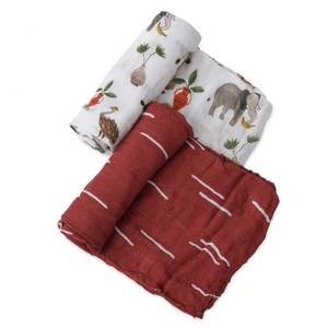 Deluxe Muslin Swaddle 2pk – Safari Social