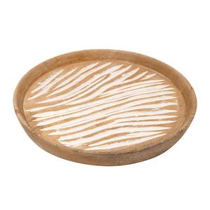 Luna Wood Carved Tray (30cm)
