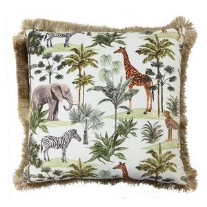 Velvet: Safari Animal Velvet Cushion (45cm)