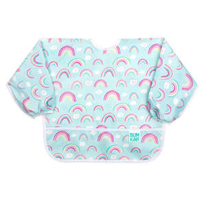 Its All Rainbows: Waterproof Sleeved Bib - Rainbows