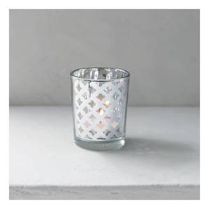Old Mill Road: Silver Trellis Votive Holder - Small