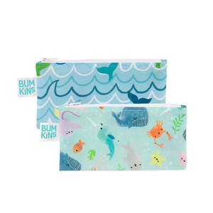Bumkins: Small Snack Bag 2pk - Rolling With The Waves