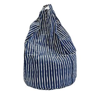 Kids Navy Stripe Bean Bag & Liner - Large